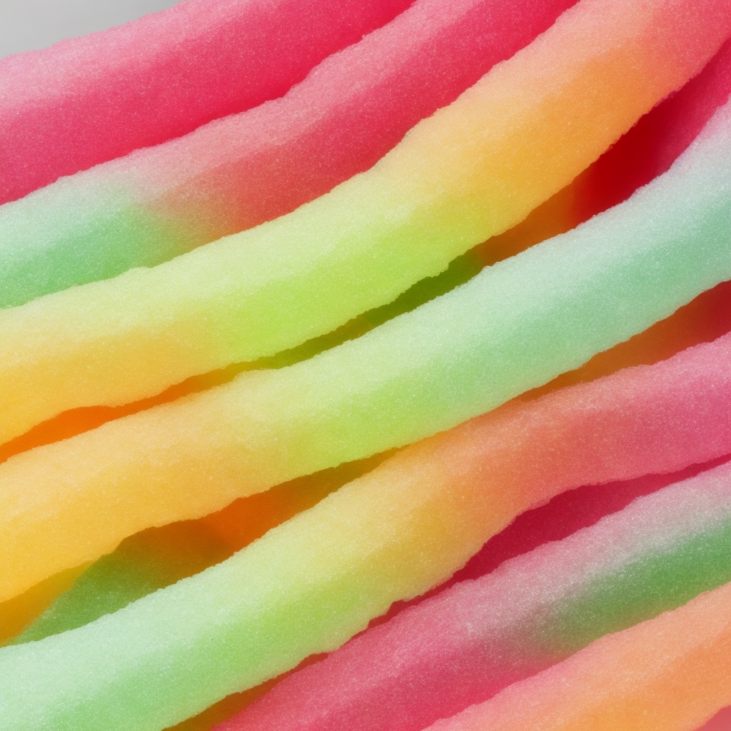 Rainbow Sour Candy Strips