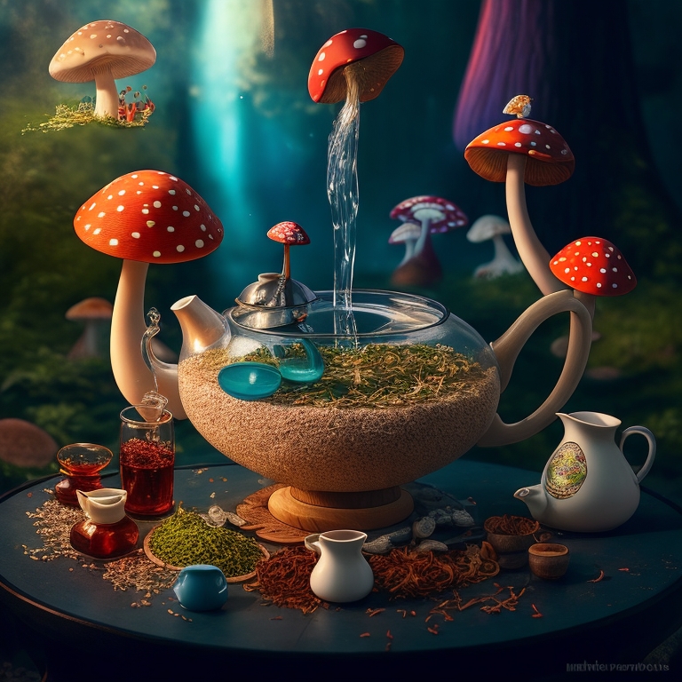 making of magic mushroom tea