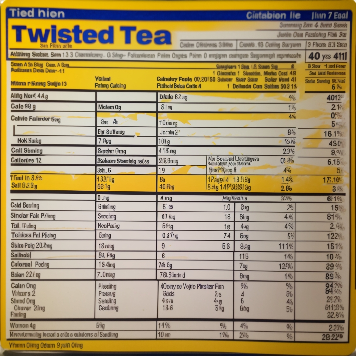 twisted tea calories